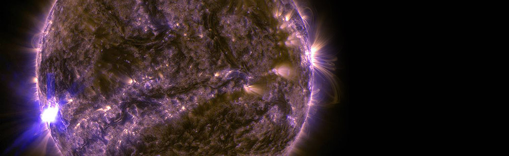 SDO image of activity on the surface of the sun